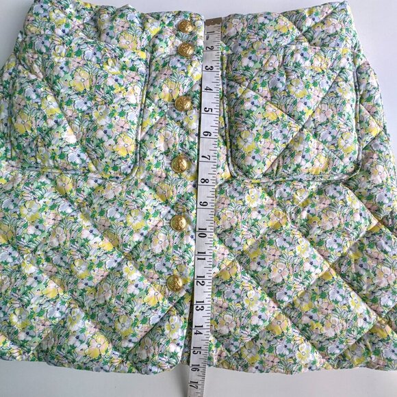 J. Crew New Limited-edition quilted button-front mini skirt in Liberty® fabric - Picture 7 of 8